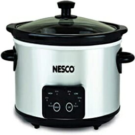 Nesco DSC-4-25デジタルステンレス鋼スロークッカー、4クォート、シルバー Nesco DSC-4-25 Digital Stainless Steel Slow Cooker, 4 Quart, Silver