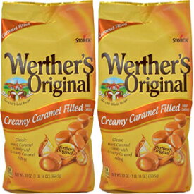 Storck Wertherのオリジナルのクリーミーなキャラメル入りキャンディー、30オンス。- 2パック Storck Werther's Original Creamy Caramel Filled Candies, 30 Oz. - 2 pack