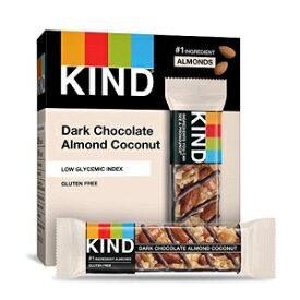 KIND ナッツバー、ダークチョコレートアーモンドココナッツ、1.4オンス、60個、グルテンフリー、低血糖指数、タンパク質3g KIND Nut Bars, Dark Chocolate Almond Coconut, 1.4 Ounce, 60 Count, Gluten Free, Low Glycemic Index, 3g Protein