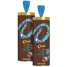 DOVEミルクチョコレートトリュフギフト、6オンスのブリキチューブ（2パック） DOVE Milk Chocolate Truffles Gift, 6-Ounce Tin Tube (Pack of 2)