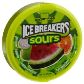 砕氷船サワー（グリーンアップル、タンジェリン、スイカ）、1.5オンスキャニスター（16パック） Ice Breakers Sours ( Green Apple, Tangerine, Watermelon), 1.5-Ounce Canisters (Pack of 16)