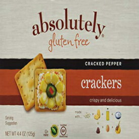 完全グルテンフリー ひび割れペッパークラッカー、4.4オンス (3パック) Absolutely Gluten Free Cracked Pepper Crackers, 4.4 Ounce (3-Pack)