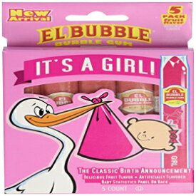 イッツ・ア・ガール バブルガム シガー クラシック誕生のお知らせ 5 パック It's A Girl Bubble Gum Cigar Classic Birth Announcments 5 Pack