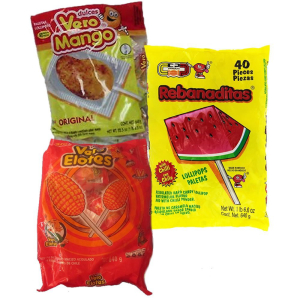Pinatas Spicy Mexican Candy 格安SALEスタート Kit Including Vero 発売モデル Elote Watermelon Mango and Rebanaditas Lollipops