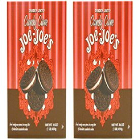 Trader Joes Candy Cane Joe Joes サンドイッチ クッキー (2 個パック) ホリデー限定版 Trader Joes Candy Cane Joe Joes Sandwich Cookies (Pack of 2) Limited Edition for the Holidays