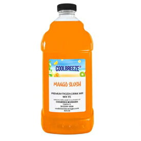 Coolbreeze 飲料すぐに使用可能、常温保存可能な冷凍スラッシュ ドリンク ミックス - 1/2 ガロン ボトル - マンゴー スラッシュ Coolbreeze Beverages Ready To Use, Shelf Stable Frozen Slush Drink Mix - 1/2 Gal Bottle - Mango Slush