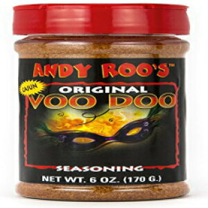 AndyRooのCajunVooDoo調味料、6オンスシェーカー Andy Roo's Cajun VooDoo Seasoning, 6 Ounce Shaker
