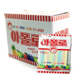 アポロストローキャンディー40g（30個入り） Apollo Straw Candy 40g(pack of 30)