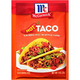 マコーミックホットタコスシーズニングミックス、1オンス（12パック） McCormick Hot Taco Seasoning Mix, 1 oz (Pack of 12)