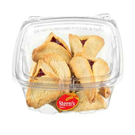 Stern's Bakery Hamentashen Cookies | Jelly Top Cookies with Raspberry Filling | Shortbread Cookies | Mishloach Manot Kosher | Purim Gifts Idea | 8 oz Stern’s Bakery