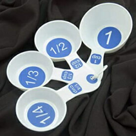 大活字4本セットの計量カップ Chef Craft Measuring Cups with Large Print Set of 4