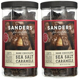 サンダースダークチョコレートシーソルトキャラメル-36オンス（バリュー2パック） Sanders Dark Chocolate Sea Salt Caramels - 36 Oz (Value 2 Pack)