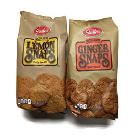 Stauffer のスナップ クッキー 2 パック バラエティ: ジンジャー スナップ & レモン スナップ、14 オンス。バッグ【各1個】 Stauffer's 2-pack Snaps Cookies Variety: Ginger Snaps & Lemon Snaps, 14 Oz. Bags [1 of Each]