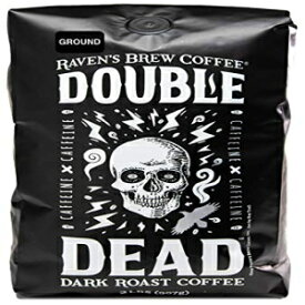 Raven's Brew Coffee High Caffeine Coffee Dark Roast Ground - Double Dead 2lb