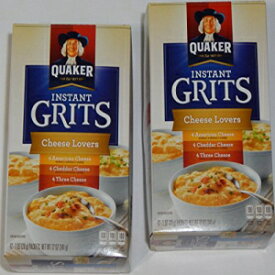 Quaker Cheese Lovers Instant Grits, Box of (12) 1-oz Packets (Pack of 2)