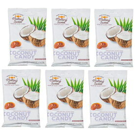 とろけるスイート プレミアムハードキャンディ 個包装 (ココナッツ、4.4オンス、6個入り) Melting Sweet Premium Hard Candy, Individually Wrapped (Coconut, 4.4oz, Pack of 6)