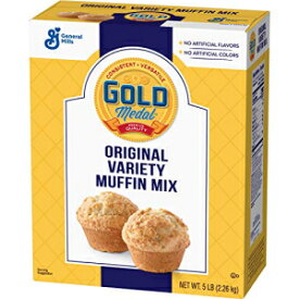 ゴールドメダル オリジナル バラエティ マフィン ミックス、5ポンド (6個パック) Gold Medal Original Variety Muffin Mix, 5 Pound (Pack of 6)