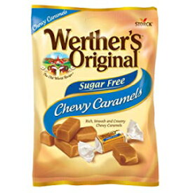 シュガーフリーチューイ パーソナルサイズ、ウェルターズオリジナルチューイシュガーフリーキャラメルキャンディ、1.46オンスバッグ（12個パック） Sugar Free Chewy Personal Size, Werther's Original Chewy Sugar Free Caramel Candy, 1.46 Oz Bags