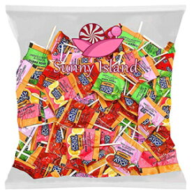 SUNNY ISLAND JOLLY RANCHER Lollipops Original Flavors Assortment, Flat Shape Candy Bulk - 2 Pound Bag