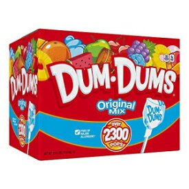 ダムダムズ オリジナルポップス 2,300個入りバルクボックス Dum Dums Original Pops, 2,300-Count Bulk Box