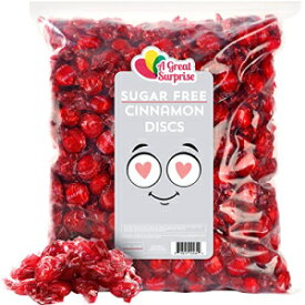 A Great Surprise SUGAR FREE Cinnamon Buttons - 5LB - Bulk Sugar Free Candies - Hard Candies Individually Wrapped