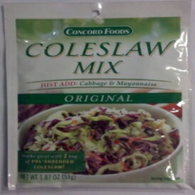 Concord Foods コールスロー ミックス (3 パック) 1.87 オンス パック Concord Foods Coleslaw Mix (3 Pkg) 1.87oz pkgs