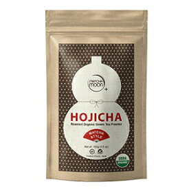 Matcha Moon ほうじ茶パウダー - 有機ほうじ茶 - 抹茶スタイル - 京都宇治産 - 天然素材、無糖、低カフェイン - 濃厚でローストな風味 (100g 袋) Matcha Moon Hojicha Powder - Organic Roasted Green Tea - Matcha Style - Grown in Uji,