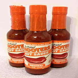 フーターズオリジナル ホットソース (3個入) Hooters Original Hot Sauce (Pack of 3)