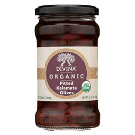 Divina オーガニック ピット カラマタ、6 オンス -- 1 ケースあたり 6 個。 Divina Organic Pitted Kalamata, 6 Ounce -- 6 per case.