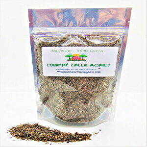 COUNTRY CREEK ACRES GROWING IS IN OUR ROOTS 12 oz Marjoram, Whole Dried and Chopped, A Hearty Flavor, Bold Taste and Vibrant Aroma -Non- GMO- Country Creek LLC