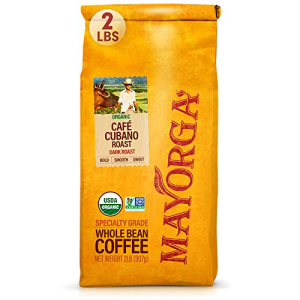 MAYORGA COFFEE Caf Cubano Roast the World's Smoothest Organic Coffee Non-GMO Beans Trade Arabica 2lb Specialty-Grade 100% Direct Bag… Whole 送料無料 激安 最大59％オフ！ お買い得 キ゛フト