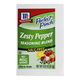 マコーミック パーフェクトピンチ 500 ピース ピリッとしたペッパー 無塩調味料ブレンド、10 オンス McCormick Perfect Pinch 500 Piece Zesty Pepper Salt-Free Seasoning Blend, 10 Ounce