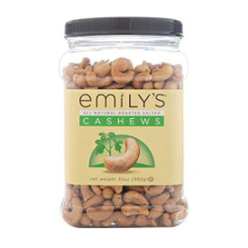 エミリーズ ロースト＆ソルテッド プレミアム カシューナッツ、35 オンス Emily's Roasted and Salted Premium Cashews, 35 Ounce