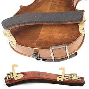 Kun Bravo ܂肽ݎ 4/4 oCI - n[hEbhƐ^J Kun Bravo Collapsible 4/4 Violin Shoulder Rest - Hardwood and Brass