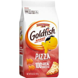 金魚クラッカー、ベイクドスナック、ピザ、6.6オンス (4個入り) Goldfish Crackers, Baked Snack, Pizza, 6.6 Oz. (Pack of 4)