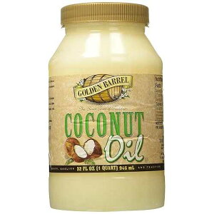 �S�[���f���o�����R�R�i�b�c�I�C���A32�I���X Golden Barrel Coconut Oil, 32 Ounce