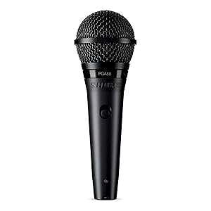 Shure PGA58 Dynamic Microphone - Handheld Mic for Vocals with Cardioid Pick-up Pattern, Discrete On/Off Switch, Stand Adapter and Zipper Pouch (PGA58-XLR)