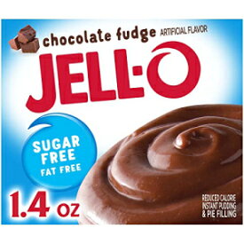 JELL-O チョコレート ファッジ シュガーフリー & ファットフリー インスタント プディング & パイ フィリング ミックス (1.4 オンス ボックス) 24 個パック Jell-O Chocolate Fudge Sugar Free & Fat Free Instant Pudding & Pie Filling