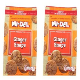Mi-Del クッキー、ジンジャースナップ、10 オンス (2 個パック) Mi-Del Cookies, Ginger Snap, 10 Ounce (Pack of 2)