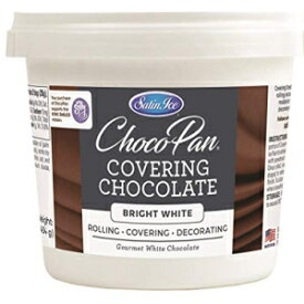 サテンアイスチョコパン 明るい白のカバーチョコレート、1ポンド Satin Ice ChocoPan Bright White Covering Chocolate, 1 Pound