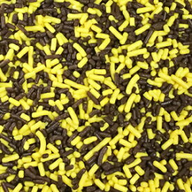 黄色と茶色のケーキポップクッキーカップケーキケーキセミスイートの食用紙吹雪の装飾が砂漠のジミートッパーを振りかける Sprinkle Deco Yellow and Brown Cake Pop Cookie Cupcake Cakes Semi-Sweet Edible Confetti Decorations Sprinkles Desert Jimmie