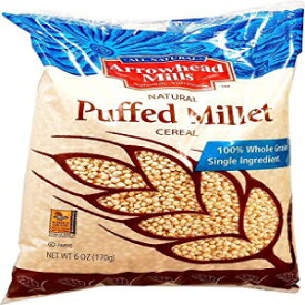 Arrowhead Mills シリアル パフ ミレット - 6 オンス (2 個パック) Arrowhead Mills Cereal Puffed Millet-6 oz (Pack of 2)
