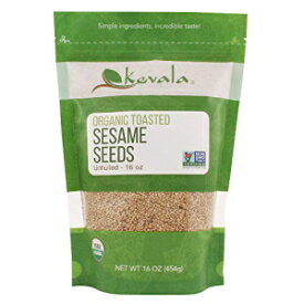 Kevala オーガニック煎りごま 1ポンド Kevala Organic Toasted Sesame Seeds 1Lb