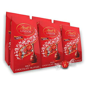 Lindt LINDOR Milk Chocolate Truffles, Milk Chocolate Candy with Smooth, Melting Truffle Center, Great for gift giving, 5.1 oz. Bag (6 Pack)