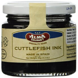 アルマグルメカトルフィッシュインクジャー90gr-2パック Alma Gourmet Cuttlefish Ink Jar 90 gr - Pack of 2