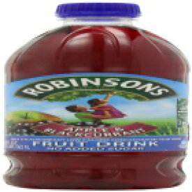 ロビンソンズ フルーツドリンク、アップル＆ブラックカラント、砂糖不使用、1 リットルペットボトル (12 個パック) Robinson's Fruit Drink, Apple & Blackcurrant, No Added Sugar, 1 Liter Plastic Bottles (Pack of 12)