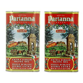 Partanna エクストラバージン オリーブオイル、34 液量オンス (2 個パック) Partanna Extra Virgin Olive Oil, 34 Fl Oz (Pack of 2)