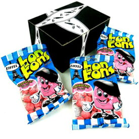 エッフェル ストロベリー ボン ボン、ブラックタイ ボックスに入った 4 オンス バッグ (3 個パック) Eiffel Strawberry Bon Bons, 4 oz Bags in a BlackTie Box (Pack of 3)