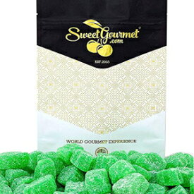 SweetGourmet Jelly Spearmint Leaves Slices Candy | 1 Pound