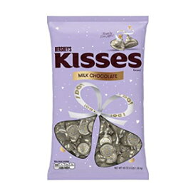 HERSHEY'S KISSES ミルクチョコレート ウェディング キャンディ、個別包装、グルテンフリー、48 オンス バルクバッグ HERSHEY'S KISSES Milk Chocolate Wedding Candy, Individually Wrapped, Gluten Free, 48 oz Bulk Bag
